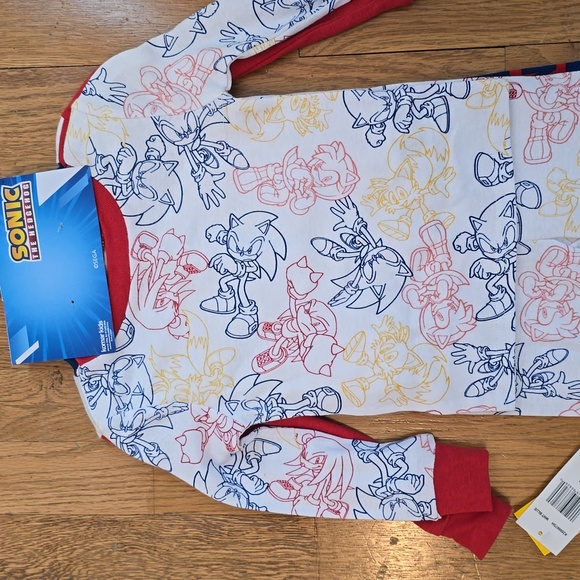 SONIC THE HEDGEHOG TODDLER BOYS 4 PIECE PAJAMAS SET SIZE 2T - Picture 5 of 12